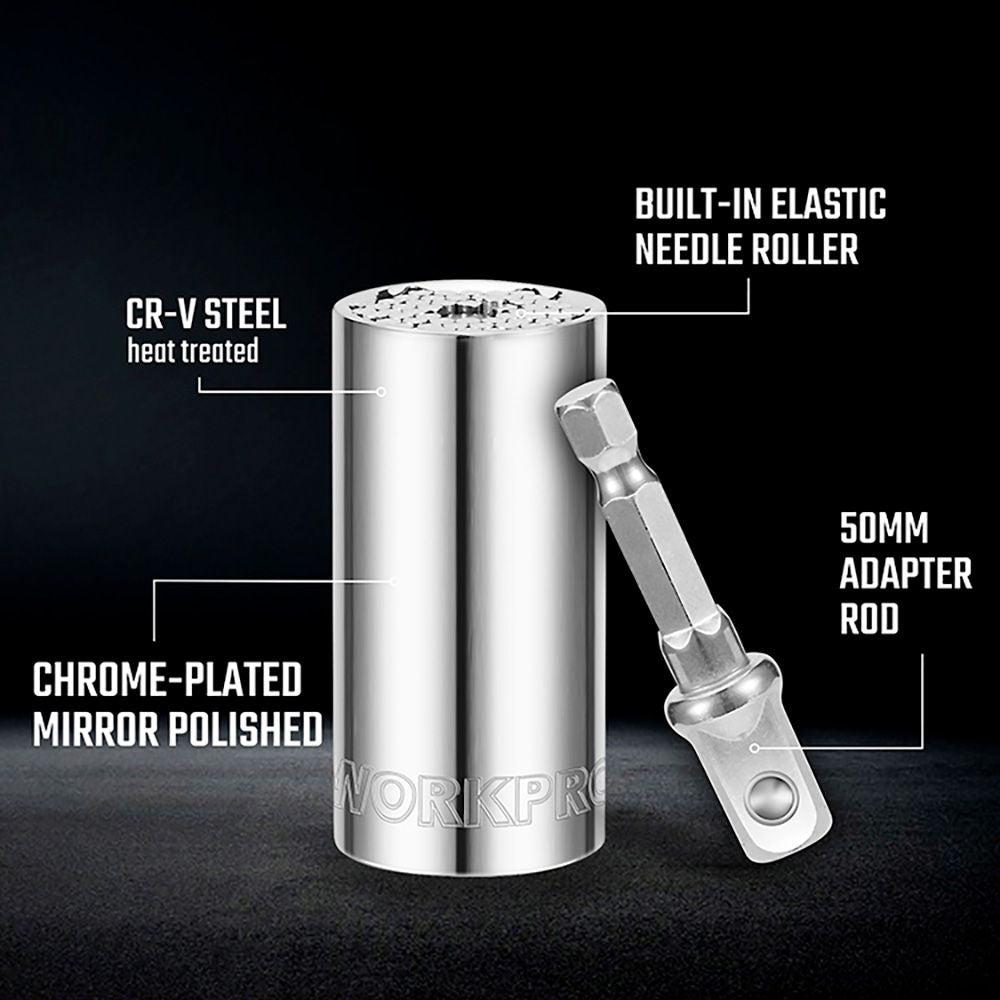 Vaso universal 3/8 pulg, 7 - 19 mm