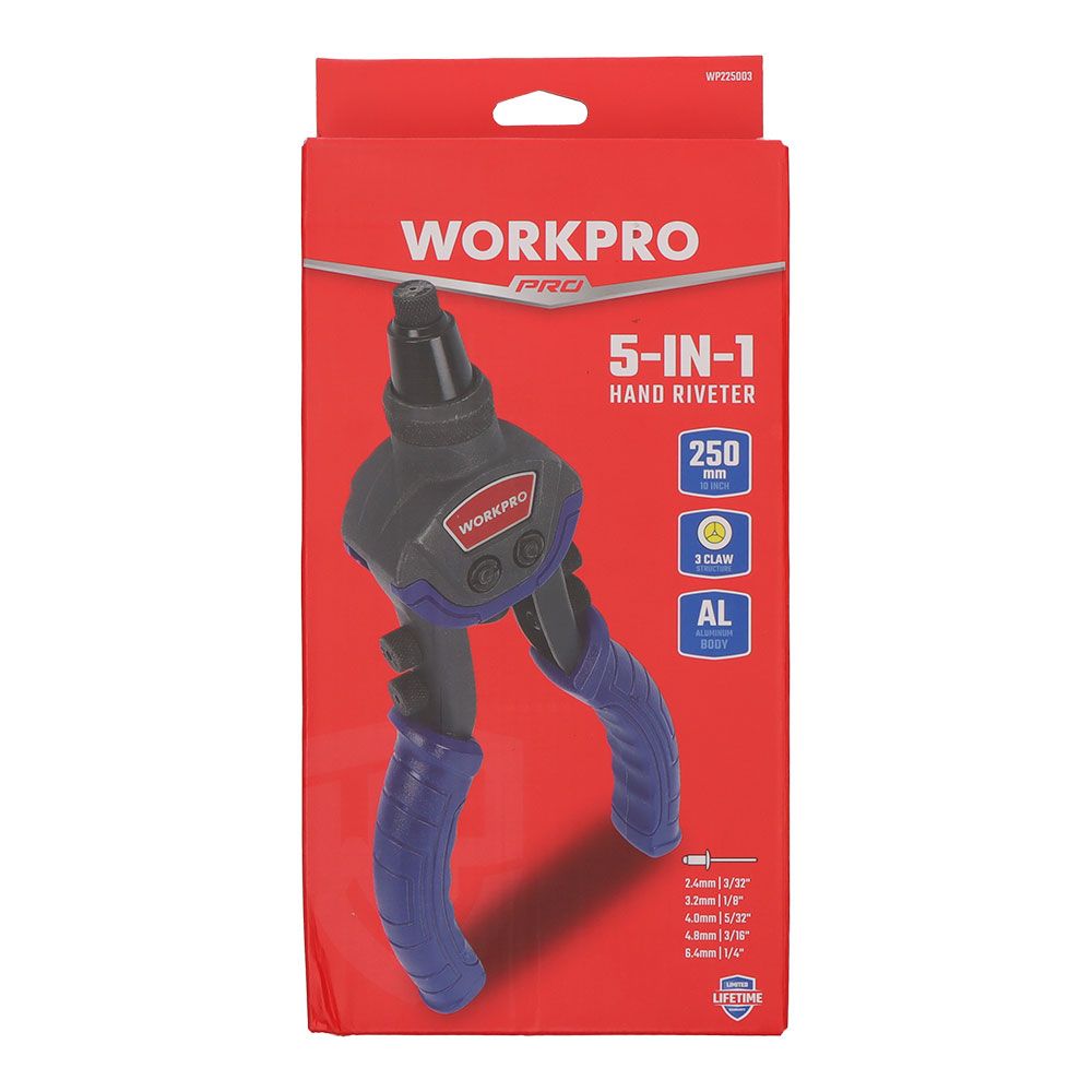 Remachadora manual 250 mm - 10 pulg