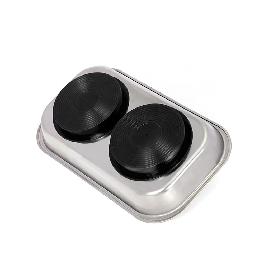 Bandeja metálica magnética, rectangular, 238 x 137 x 40 mm
