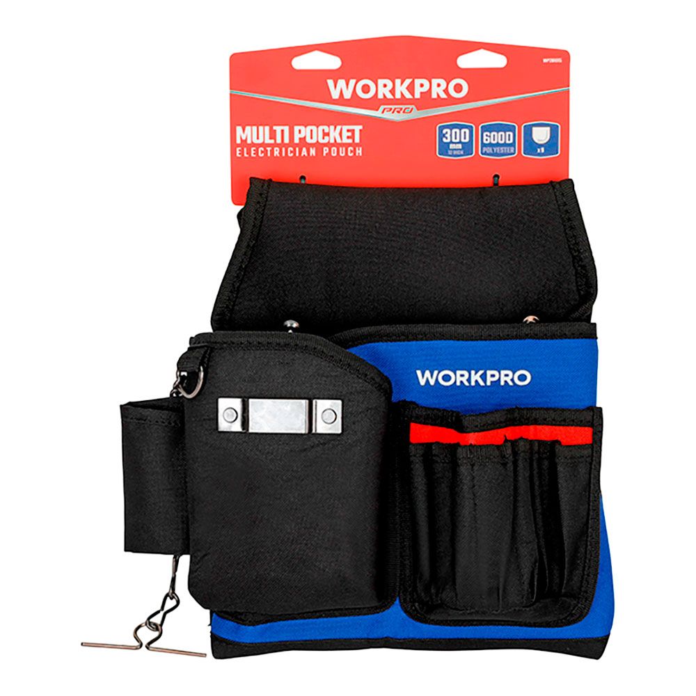 Bolsa portaherramientas, electricista (herramienta no incluida), 290 x 270 mm