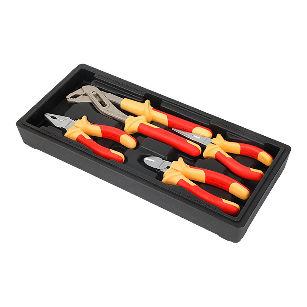 Alicates aislados, juego 4 piezas