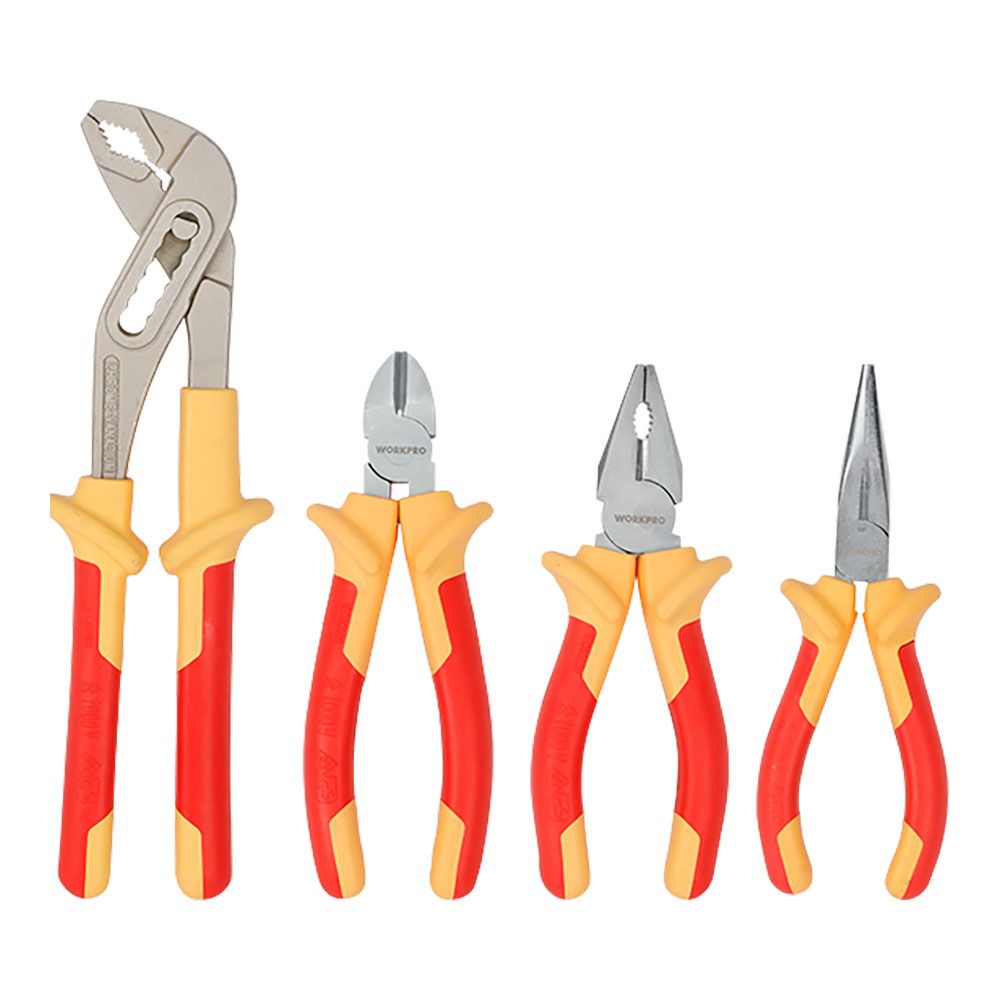 Alicates aislados, juego 4 piezas