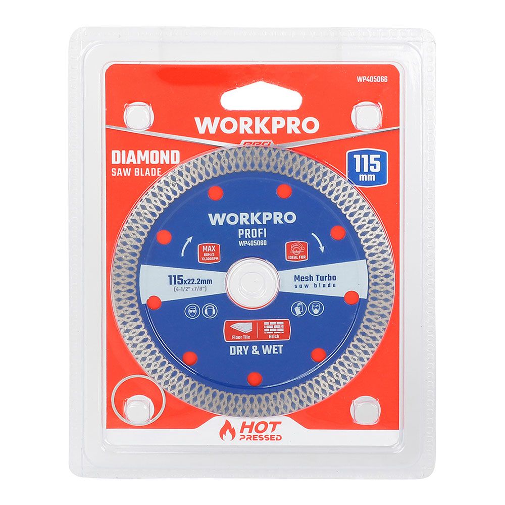 Disco diamantado continuo mesh turbo profi ø125 x 22,2 mm
