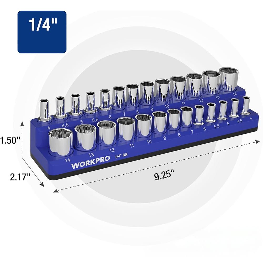 Organizador magnético vacío para vasos de ¼ pulg estándar