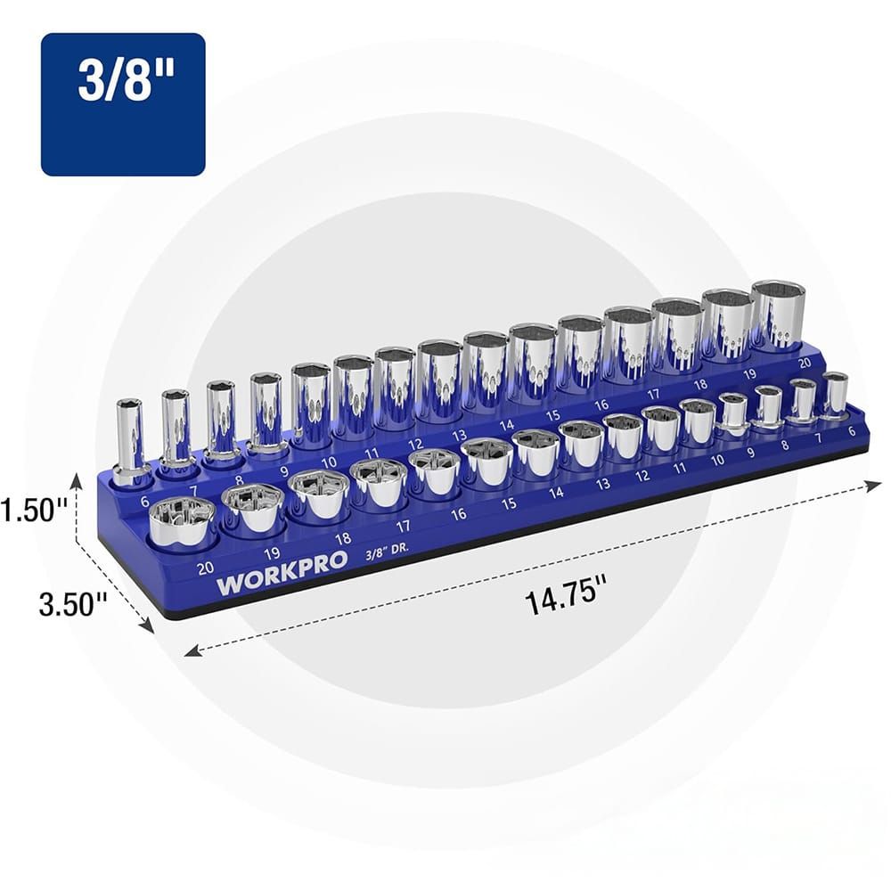 Organizador magnético vacío para vasos de 3/8 pulg estándar