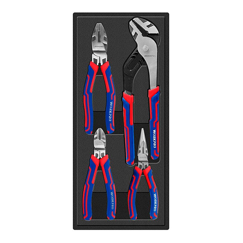 Alicates profesionales, juego 4 piezas