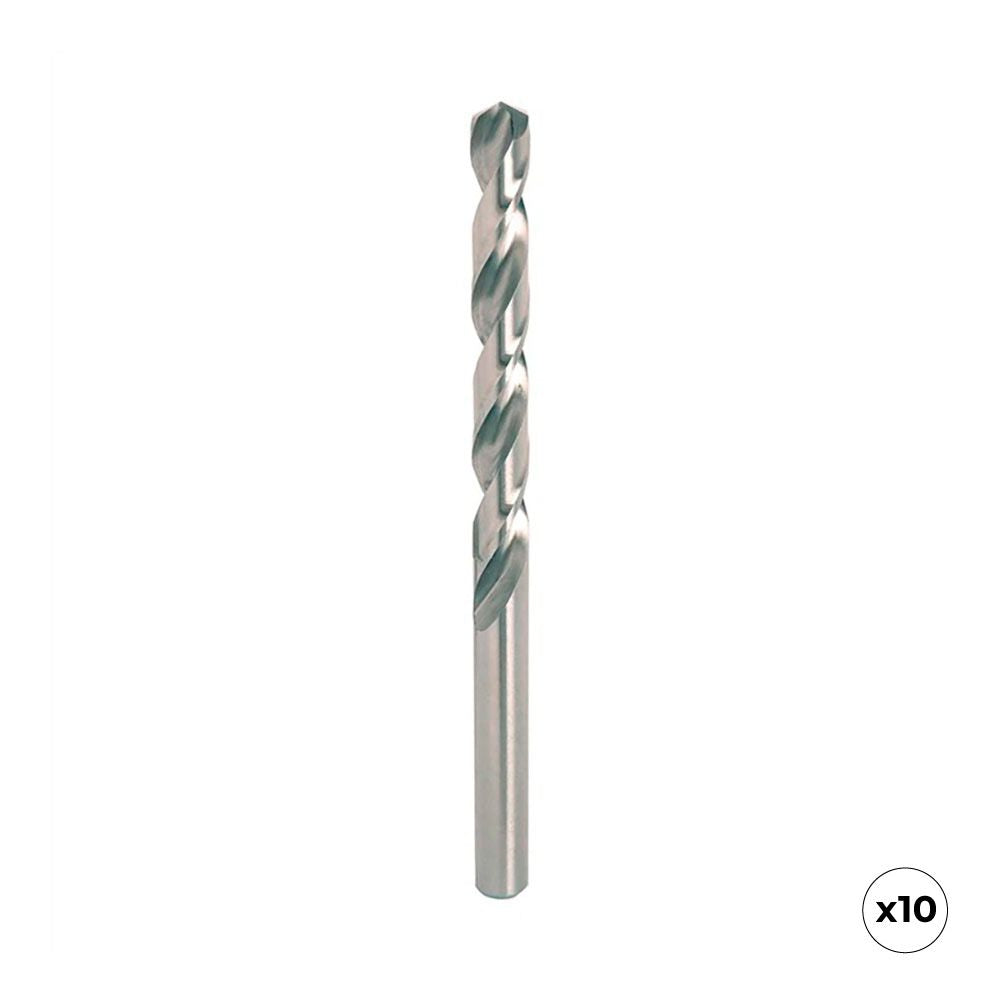 Broca para metal hss4341, rectificada, ø5,00 x 86,00 mm, 10 uds