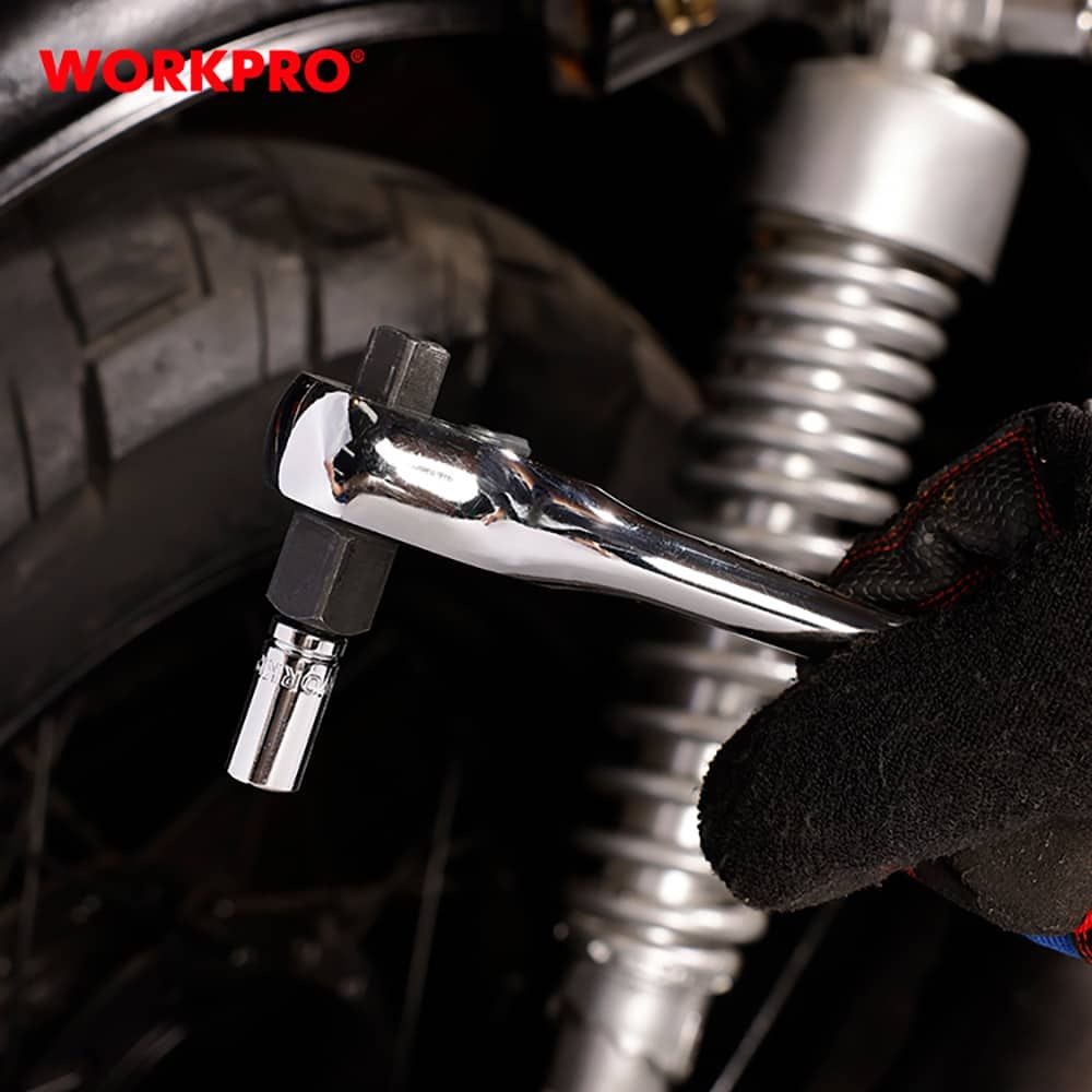 Llave de carraca cr-v 3 en 1, ¼ pulg + 3/8 pulg + ½ pulg