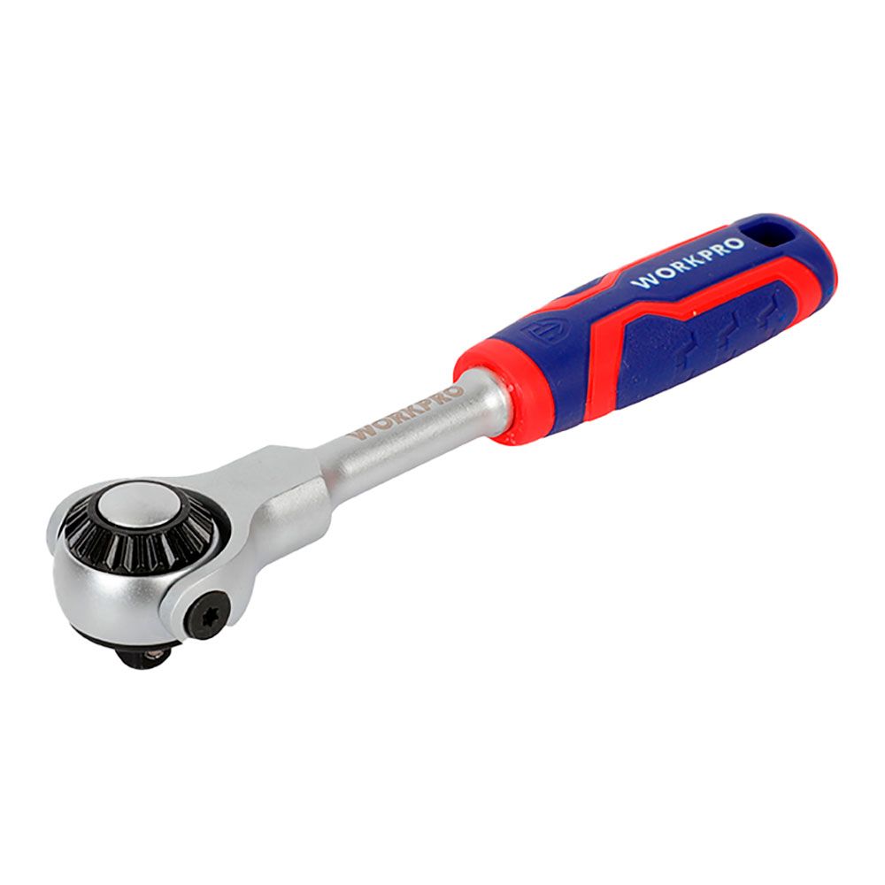 Llave de carraca cabeza articulada ¼ pulg, 72 dientes