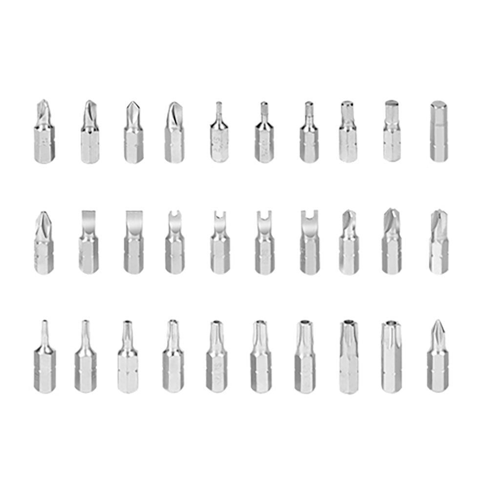 Llave de carraca mini y puntas ¼ pulg, juego 32 piezas