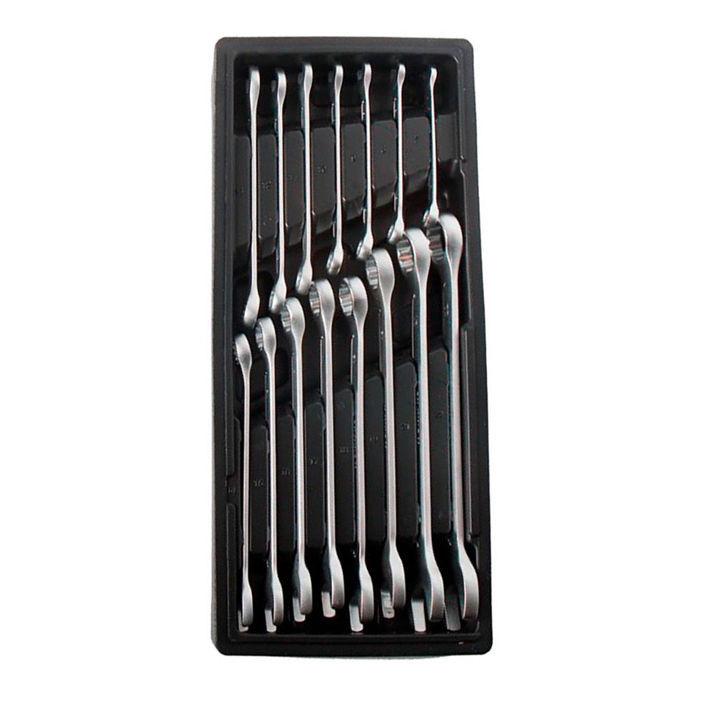 Llave combinada, fija estrella, 7 - 22 mm, juego 15 piezas