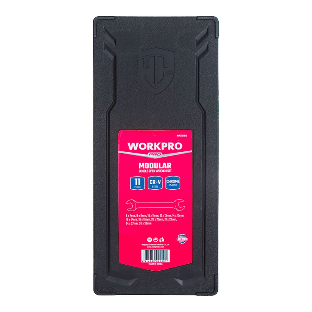 Llave fija de dos bocas, juego 11 piezas