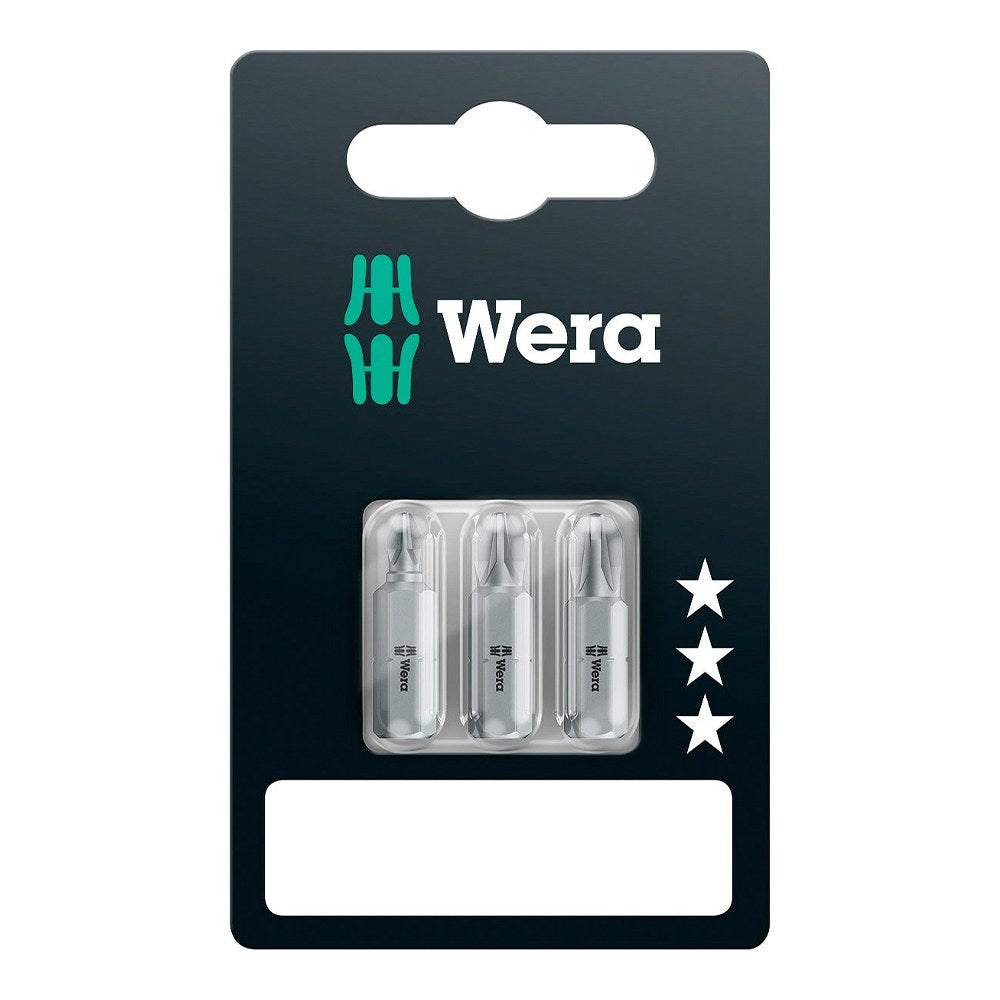 Puntas pozidrive 1, 2, 3 x 25 mm, 3 piezas