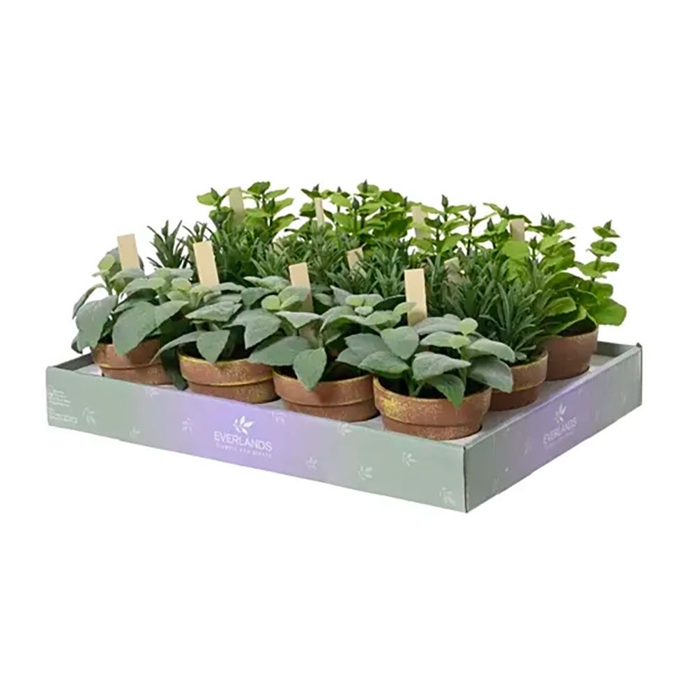 Maceta de planta artificial, modelos variados, ø15 x 17 cm