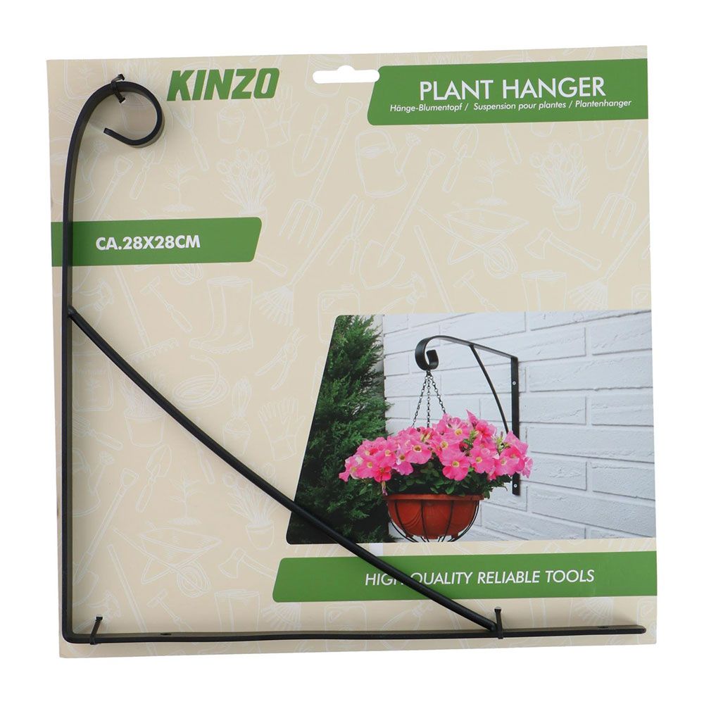 Colgador de plantas negro, modelos variados, 28 x 28 cm