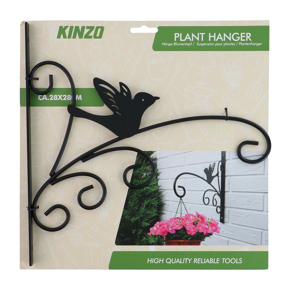 Colgador de plantas negro, modelos variados, 28 x 28 cm