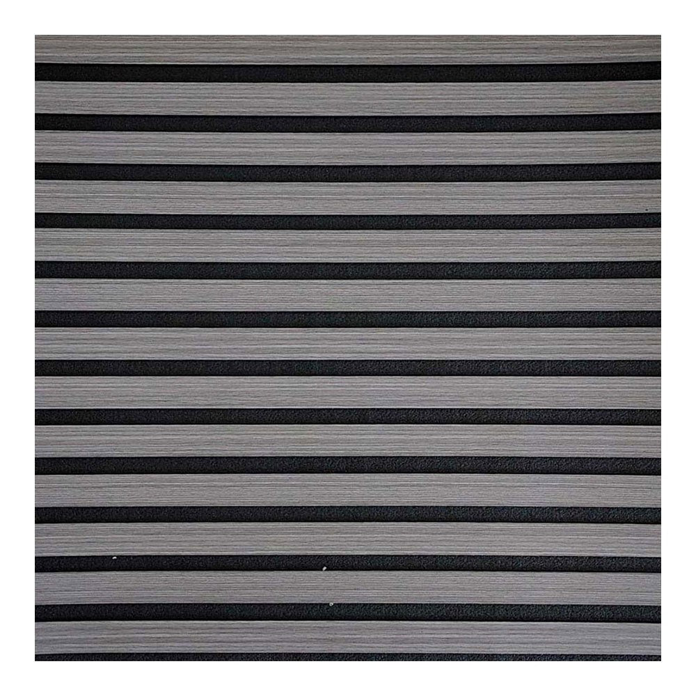Revestimiento autoadhesivo 3d, color roble gris con fondo de fieltro gris antracita, loseta de 58x58 cm, 6 unidades