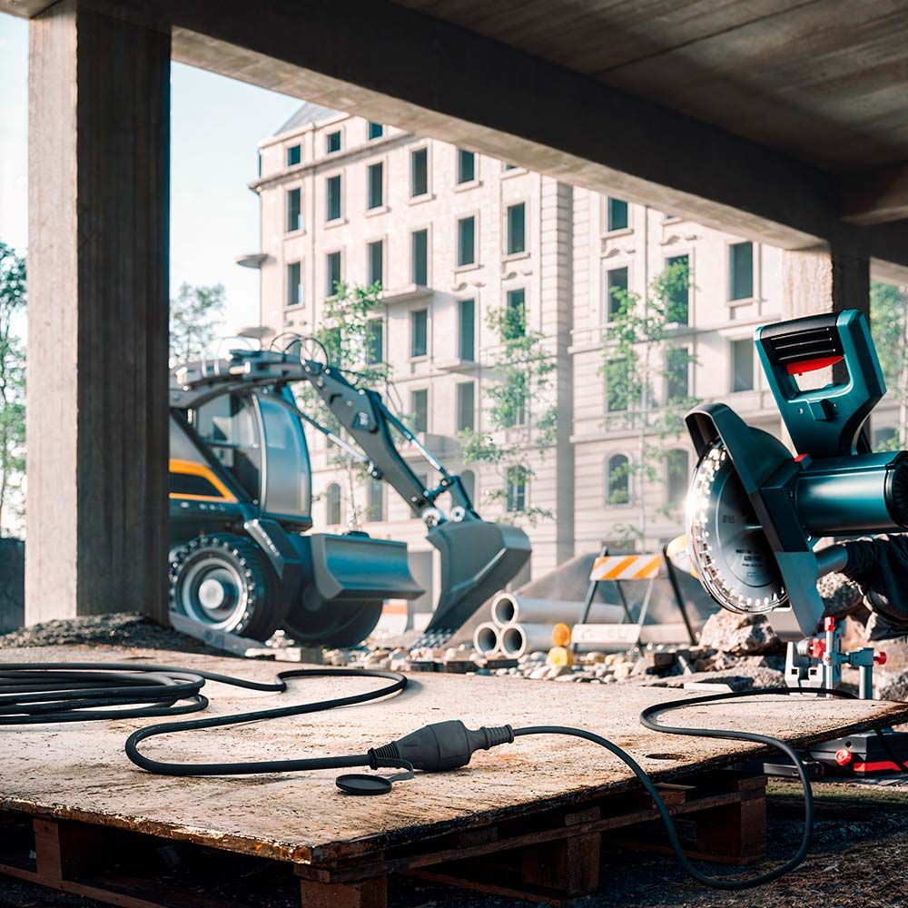 Prolongador profesional 20 m, ip44, h07rn-f 3 g 2,5 mm², 1 toma con tapa, 16 a 250 v~, negro