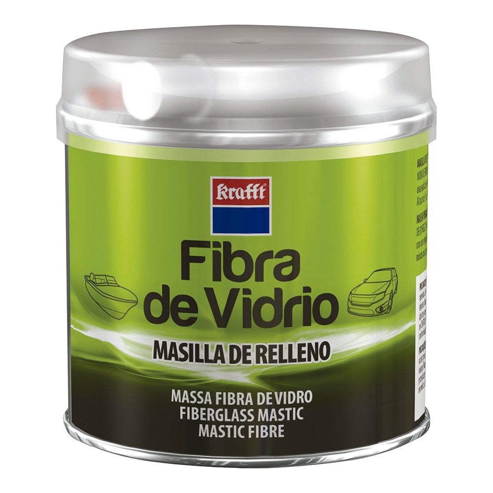 Masilla con fibra de vidrio, 250 g. especial carrocerías automóviles