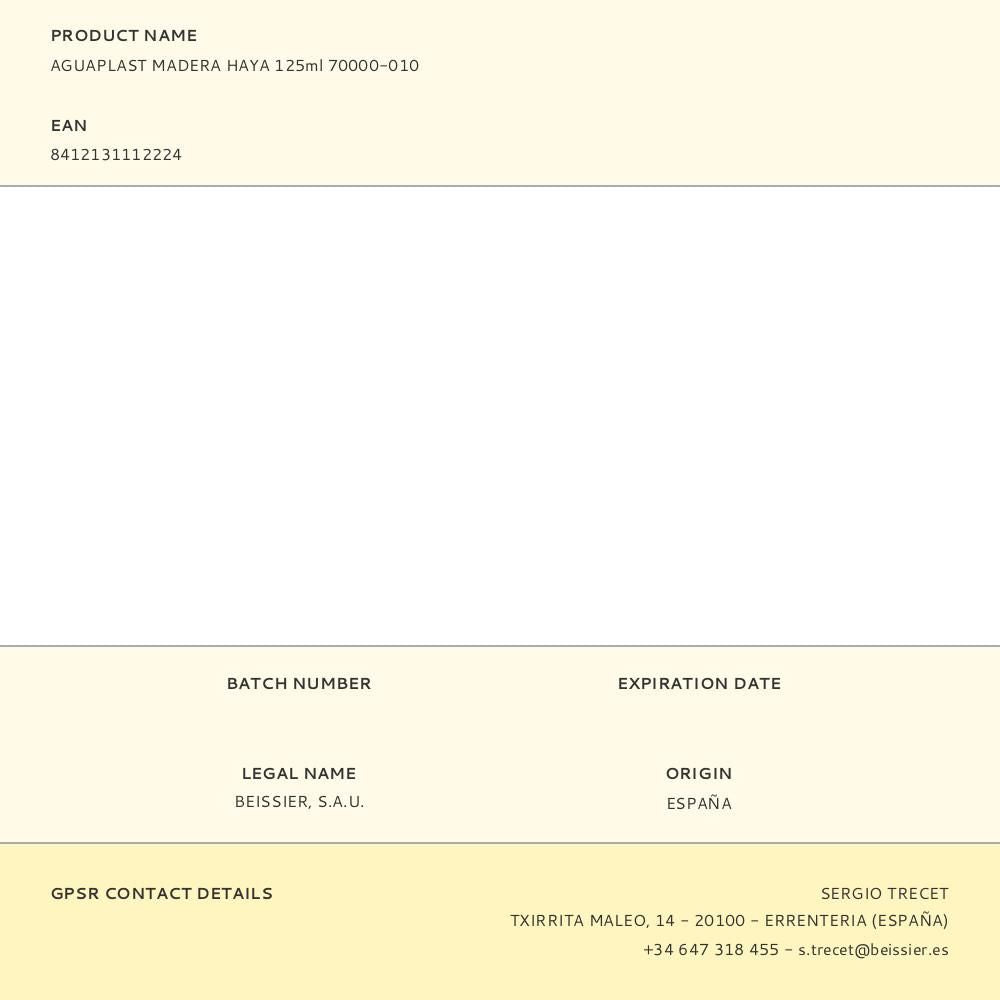 Masilla para madera haya 125 ml