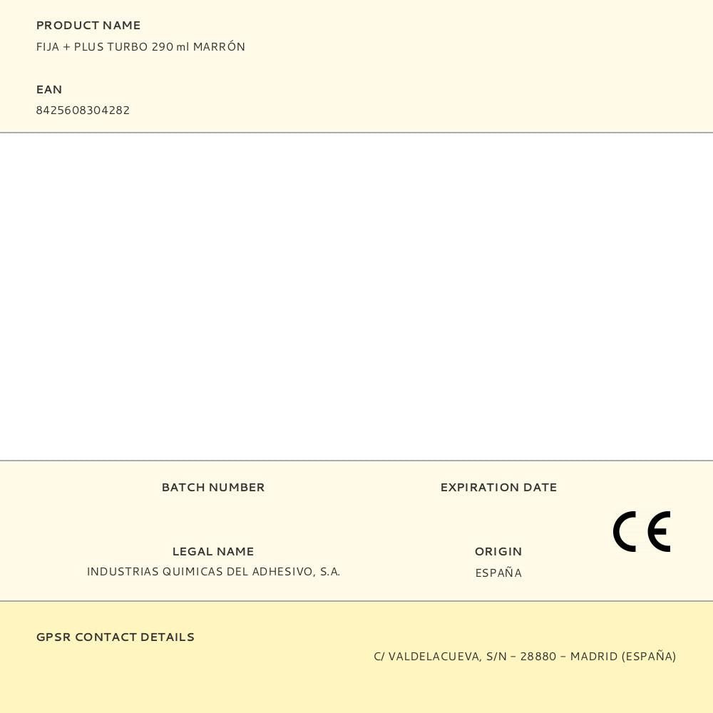 Fija + plus turbo 290 ml marrón