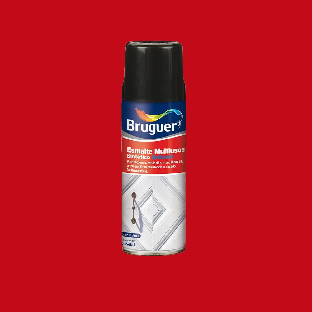 Esmalte sintético multiuso spray bermellon brillante 400 ml