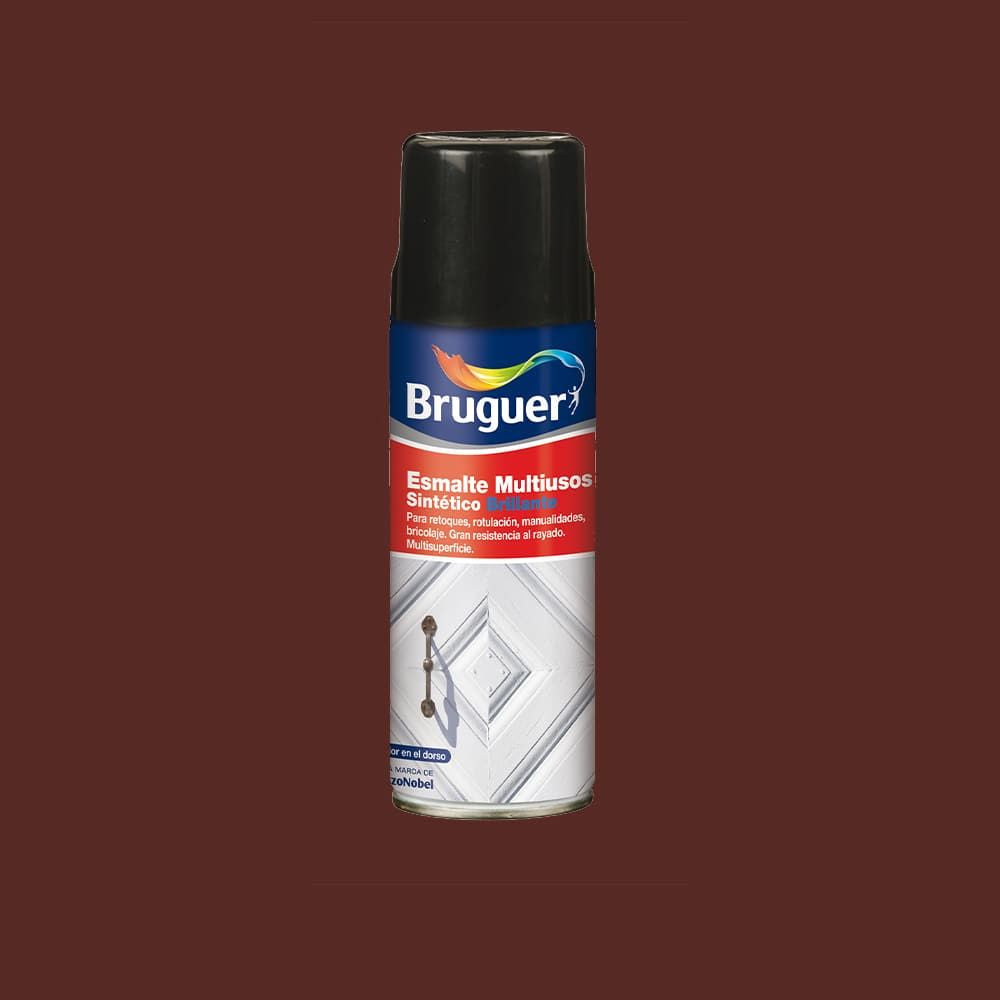 Esmalte sintético multiuso spray pardo brillante 400 ml