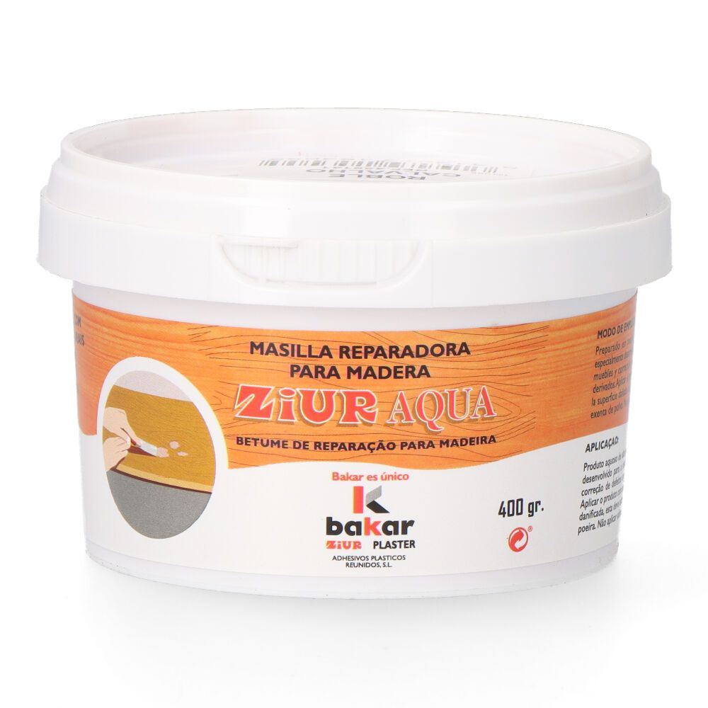 Masilla reparadora para madera color roble 400 g
