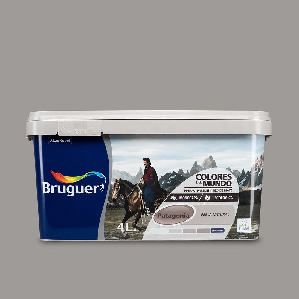 Pintura paredes y techos, color patagonia perla natural, 4 l