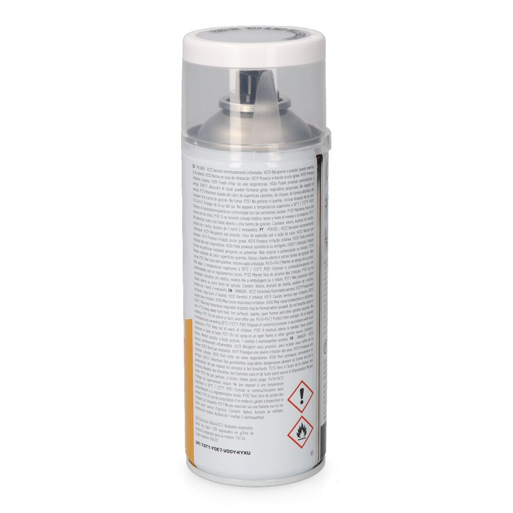 Pintura acrílica en spray ral 9010 blanco acabado brillante, 300 ml