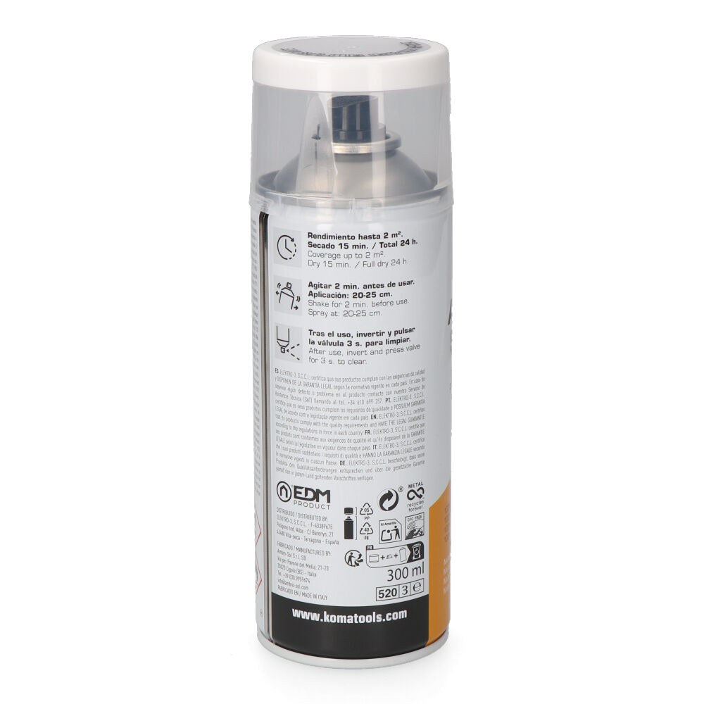 Pintura acrílica en spray ral 9010 blanco acabado brillante, 300 ml