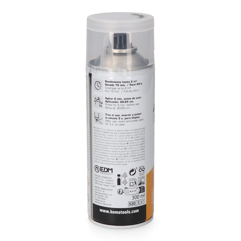 Barniz acrílico en spray transparente acabado mate, 300 ml