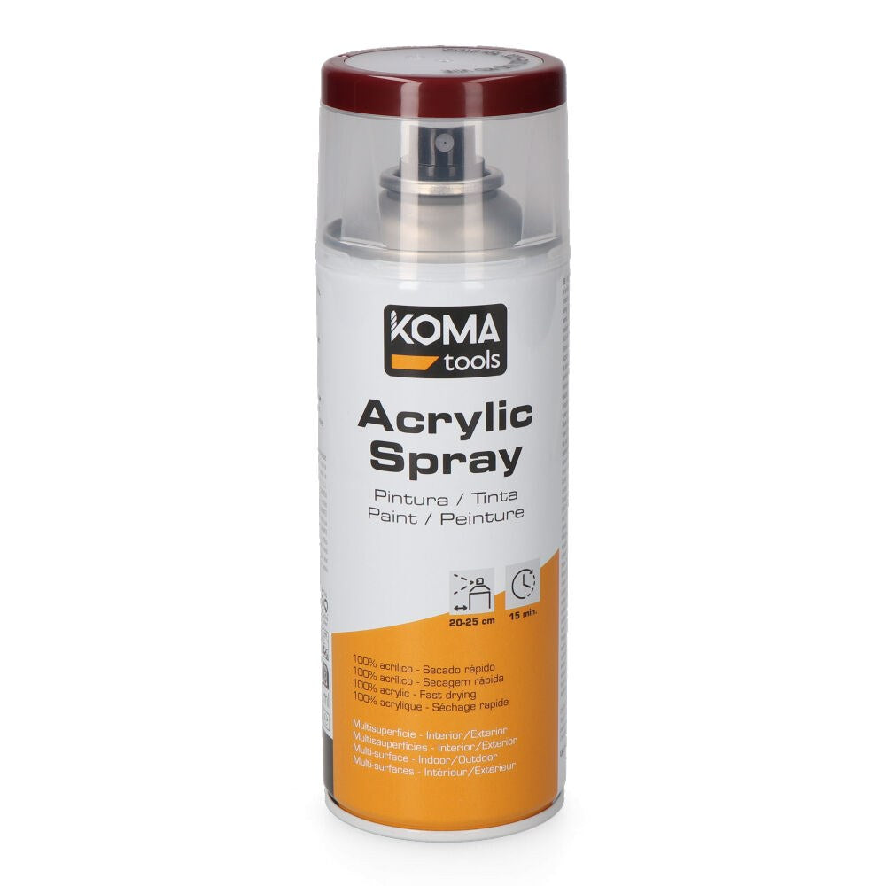 Pintura acrílica en spray ral 3005 rojo vino acabado brillante, 300 ml