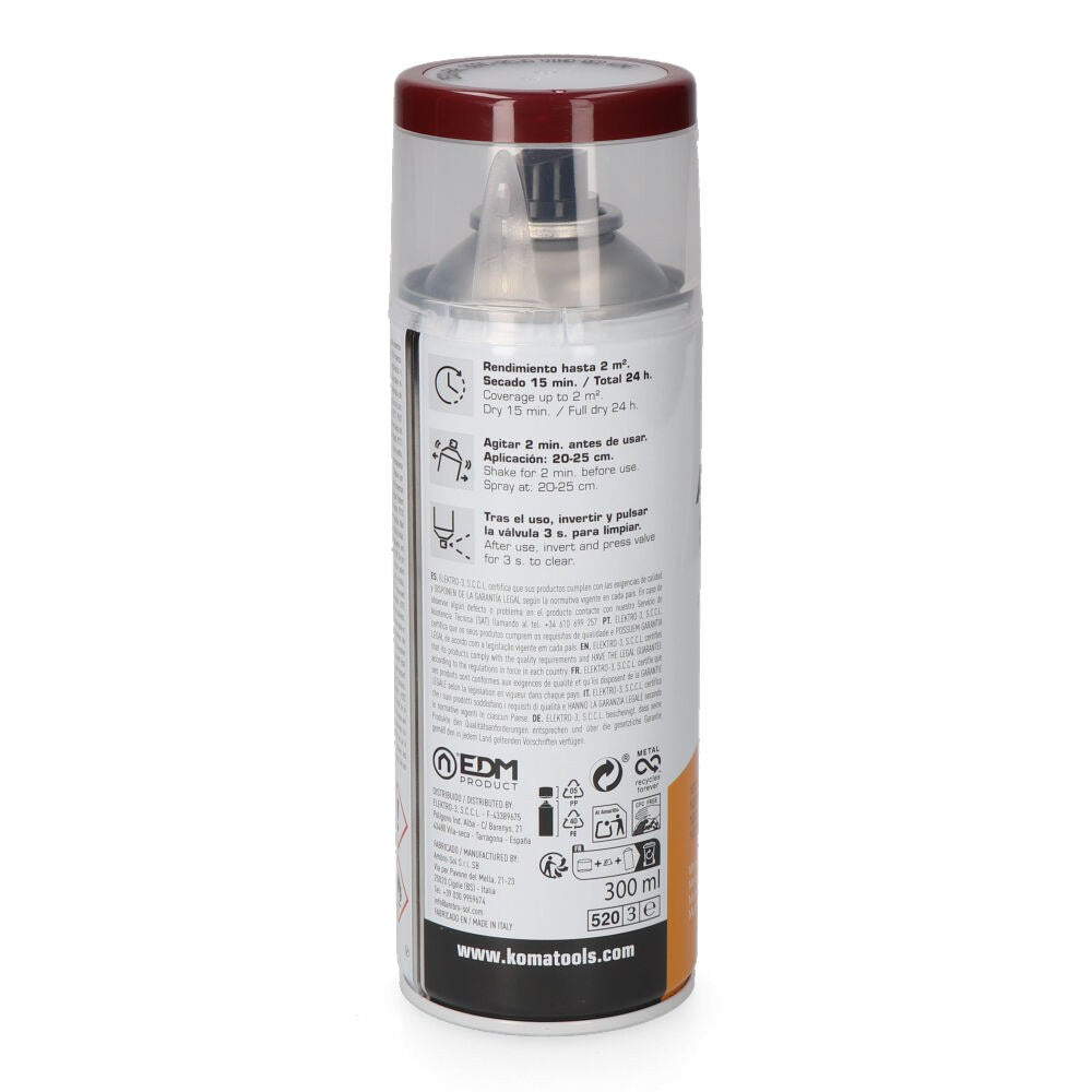 Pintura acrílica en spray ral 3005 rojo vino acabado brillante, 300 ml
