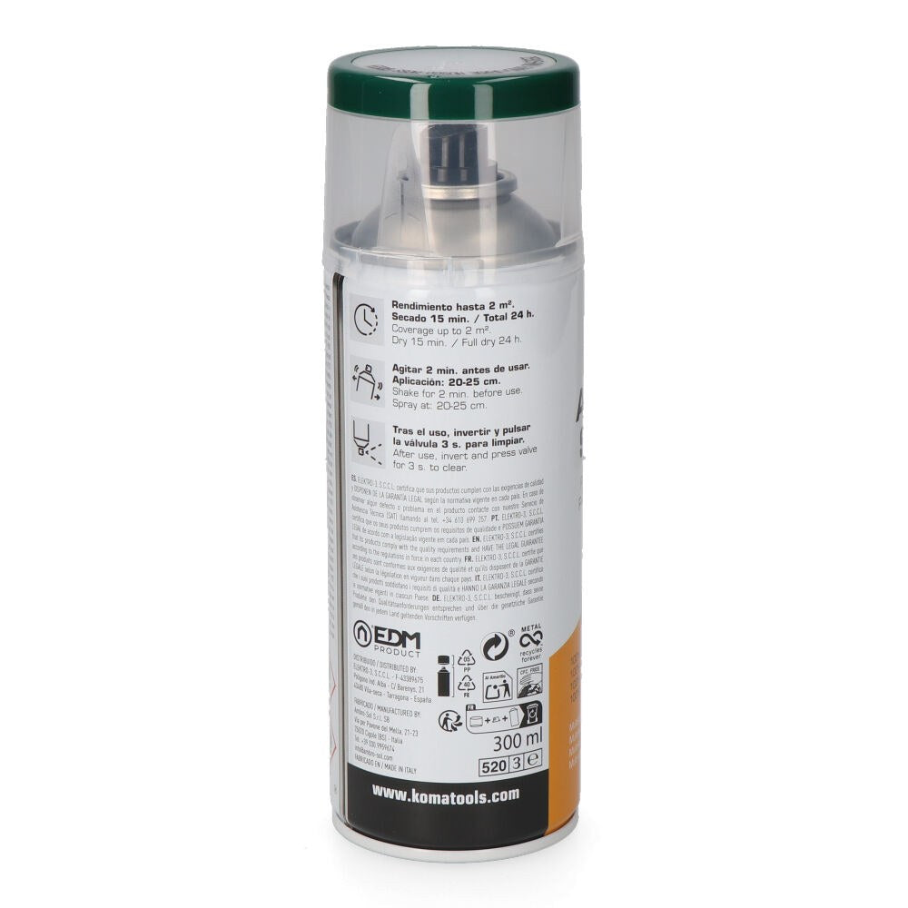 Pintura acrílica en spray ral 6005 verde musgo acabado brillante, 300 ml