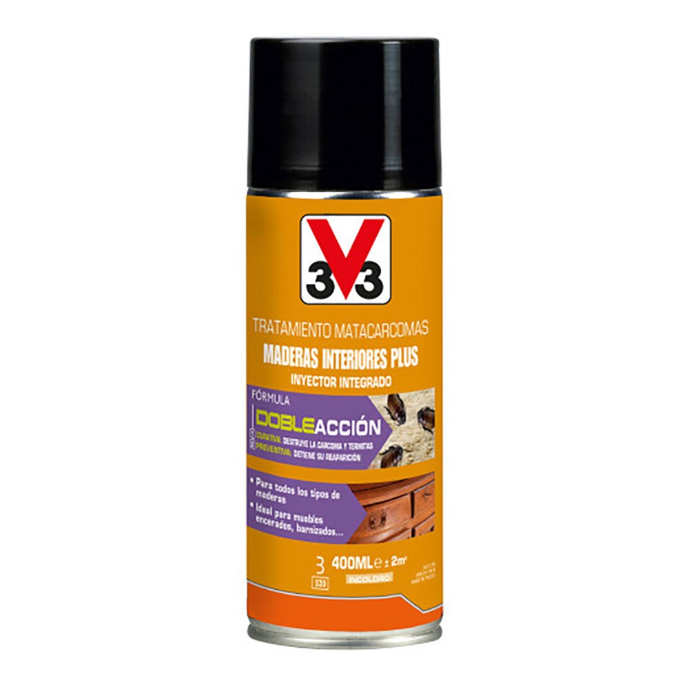 Tratamiento matacarcomas maderas interiores plus, 400 ml