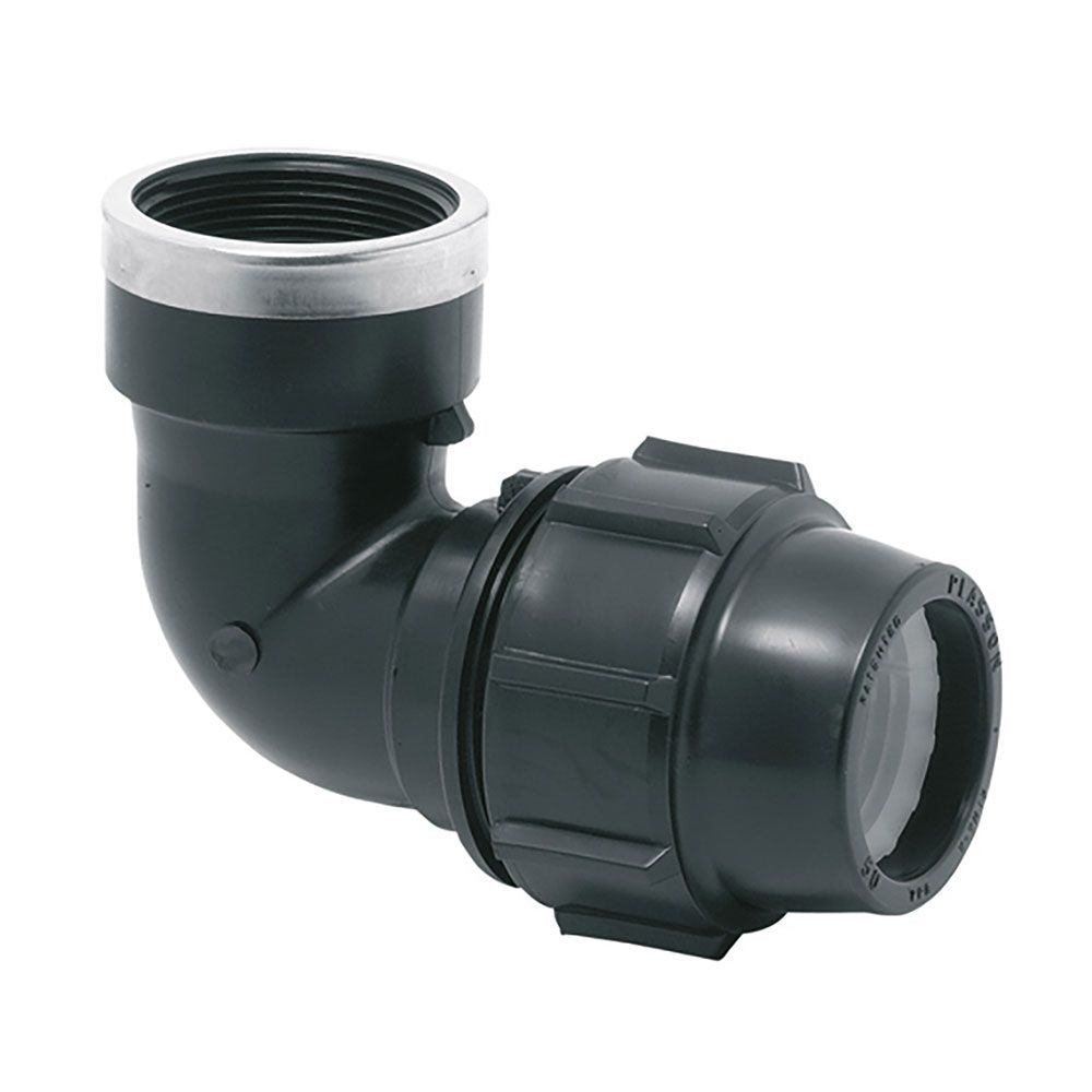 Codo mixto 90° polipropileno rosca hembra 32 mm x 1 pulg