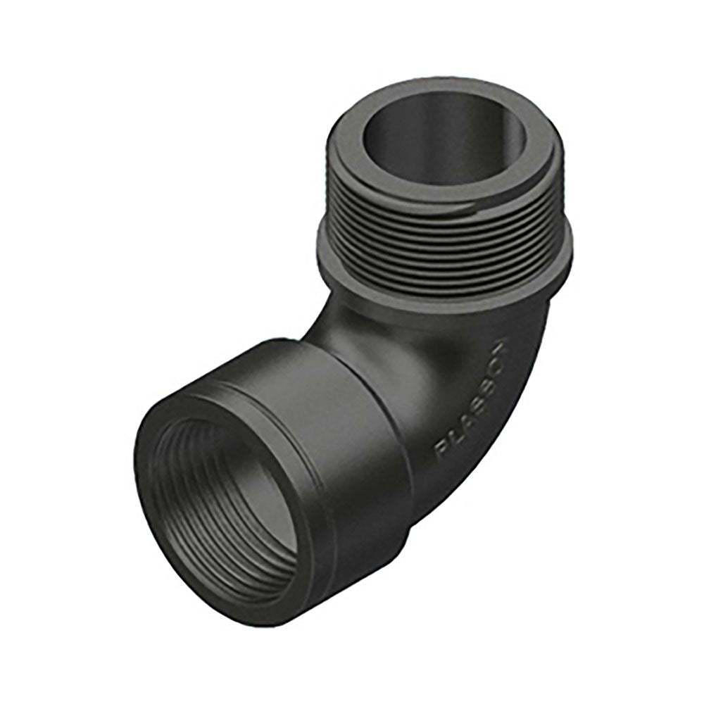 Codo 90° polipropileno rosca macho/hembra ¾ pulg