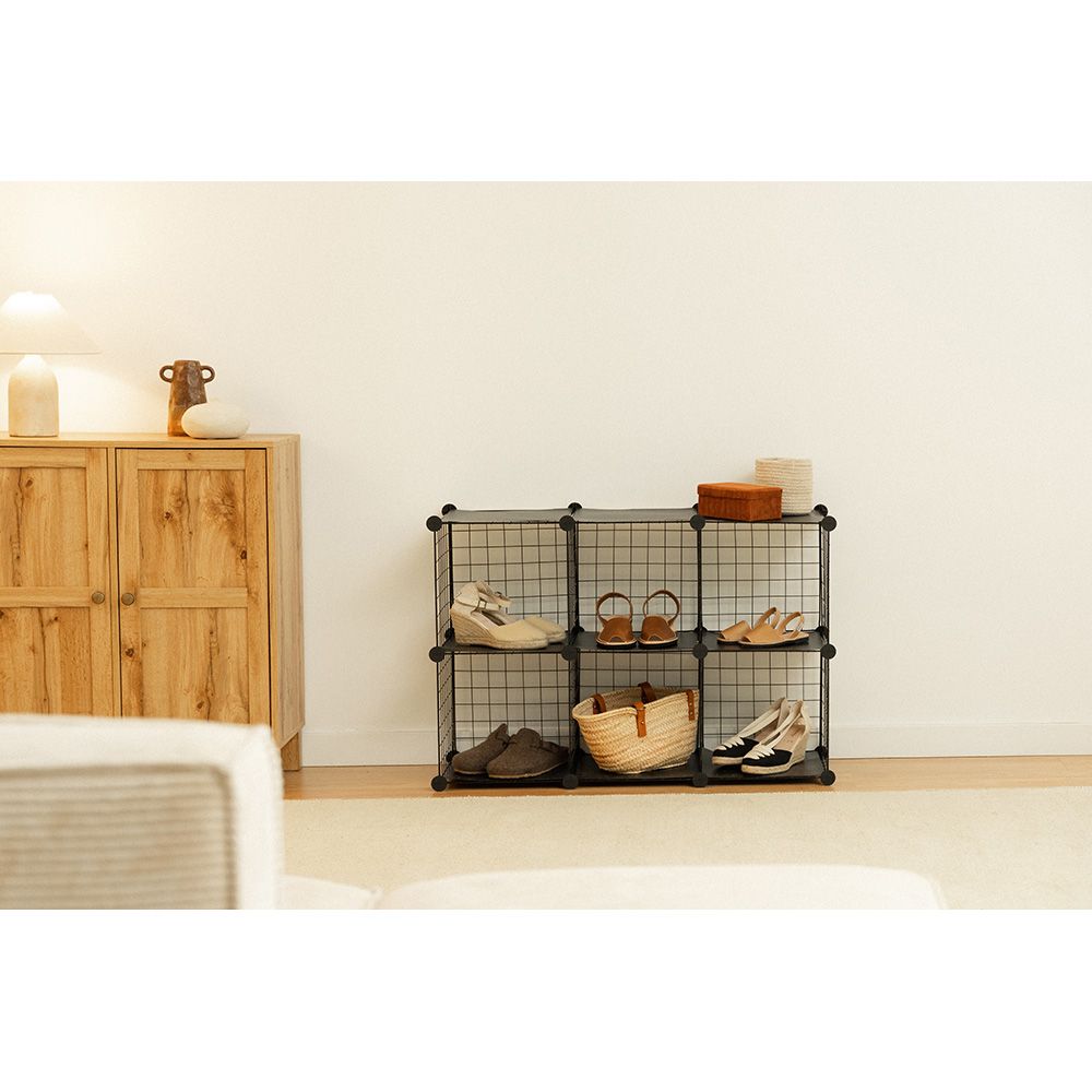 Estantería modular metálica titan c6 negro