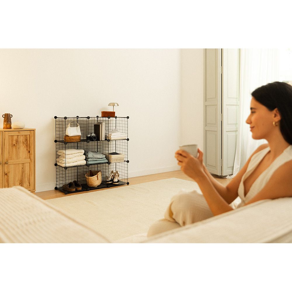 Estantería modular metálica titan c9 negro