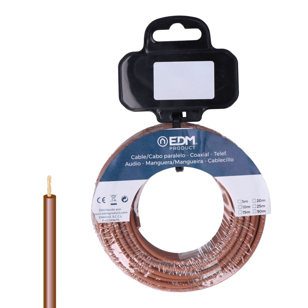 Carrete cablecillo h07z1-k 4,00 mm² marrón, 15 m