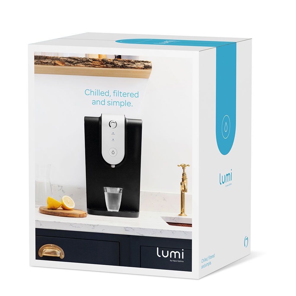 Dispositivo que filtra y enfría el agua del grifo, 264 x 364 x 428 mm