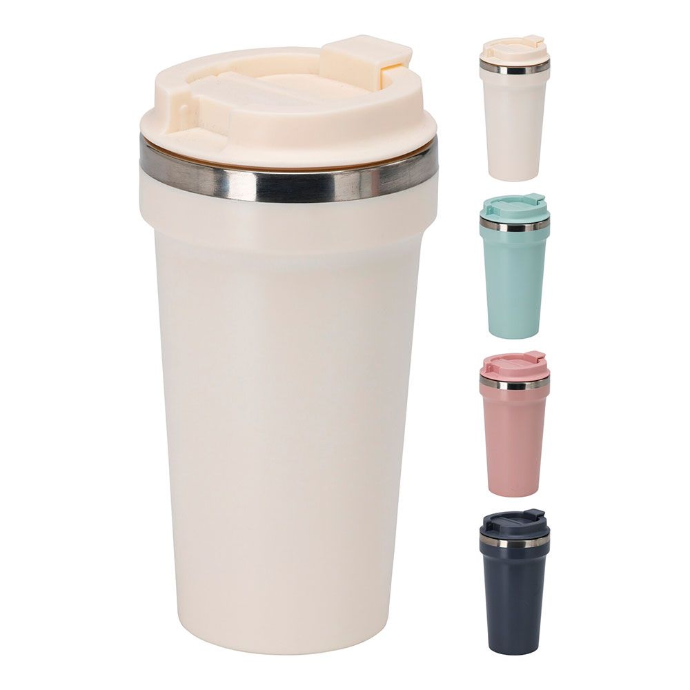 Vaso de viaje inox colores surtidos 500 ml