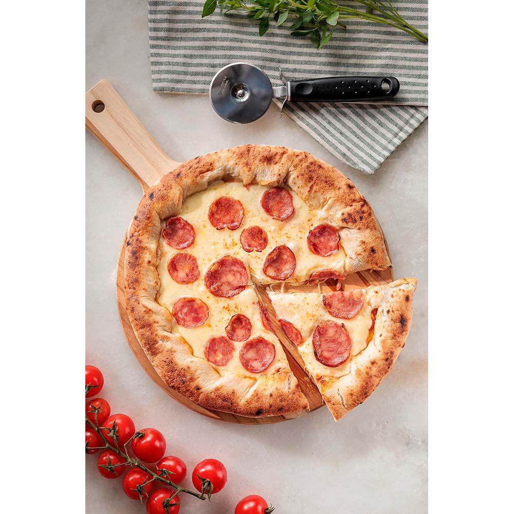 Tabla para pizza con mango ø28 x 1,8 cm