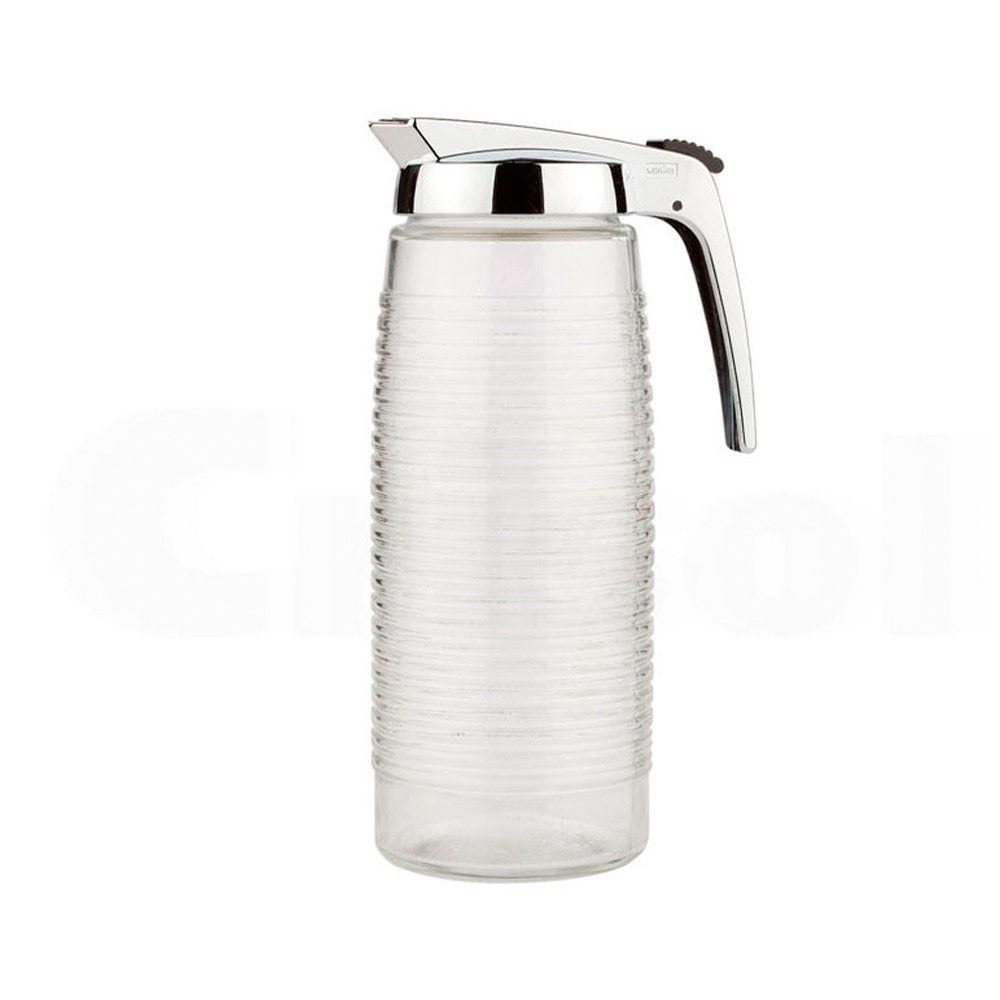 Jarra de cristal con tapa cromada, modelo 1969, 1,4 l