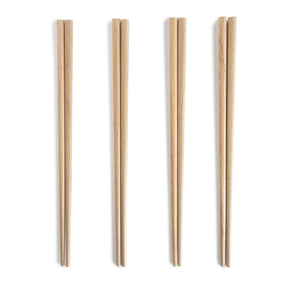 Palillos chinos de madera, 24 cm, 8 uds