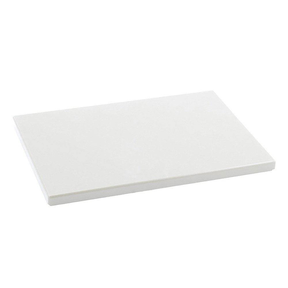 Tabla de corte en polietileno, blanca, 33 x 23 x 1,5 cm
