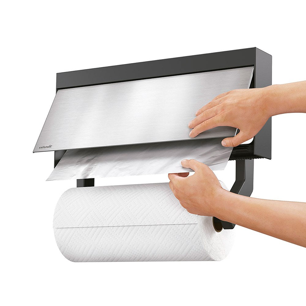 Triple dispensador de pared para rollos, tango, 38 x 6 x 17 cm