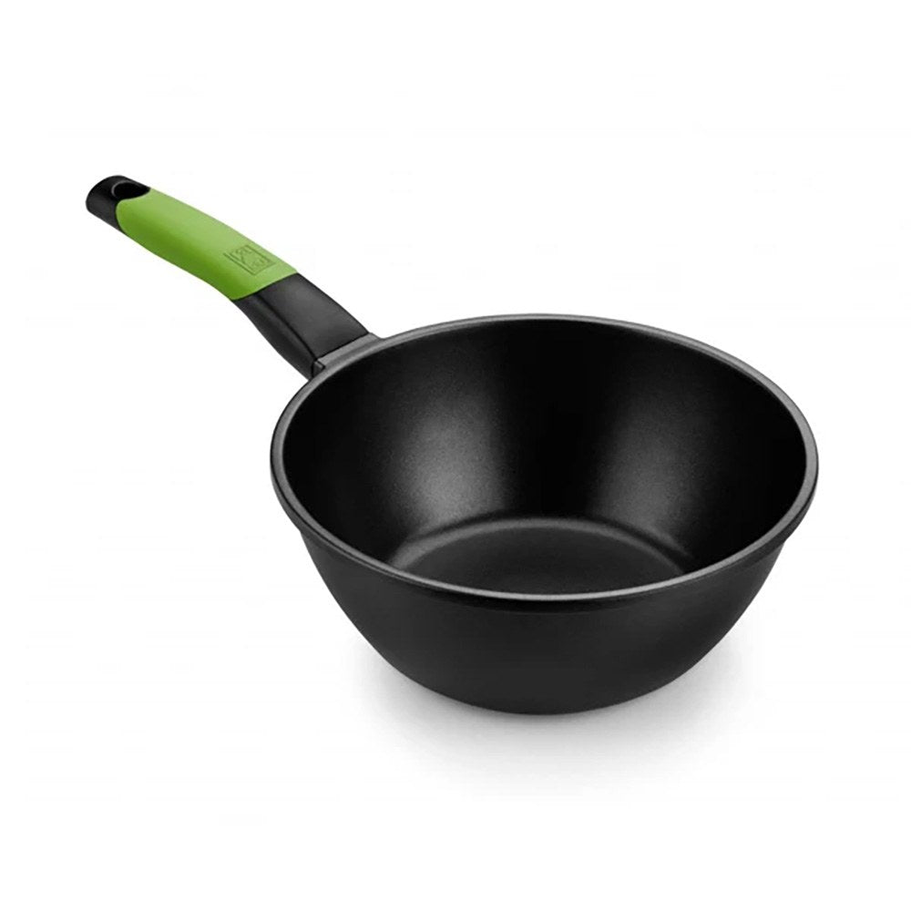 Wok de aluminio fundido con antiadherente tricapa innovation prior ø24 cm