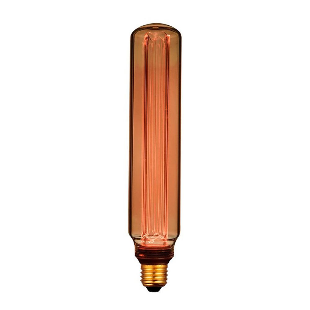 Bombilla led t60 decorativa tubular e27 4 w 200 lm 1800 k luz cálida ø60 x 300 mm